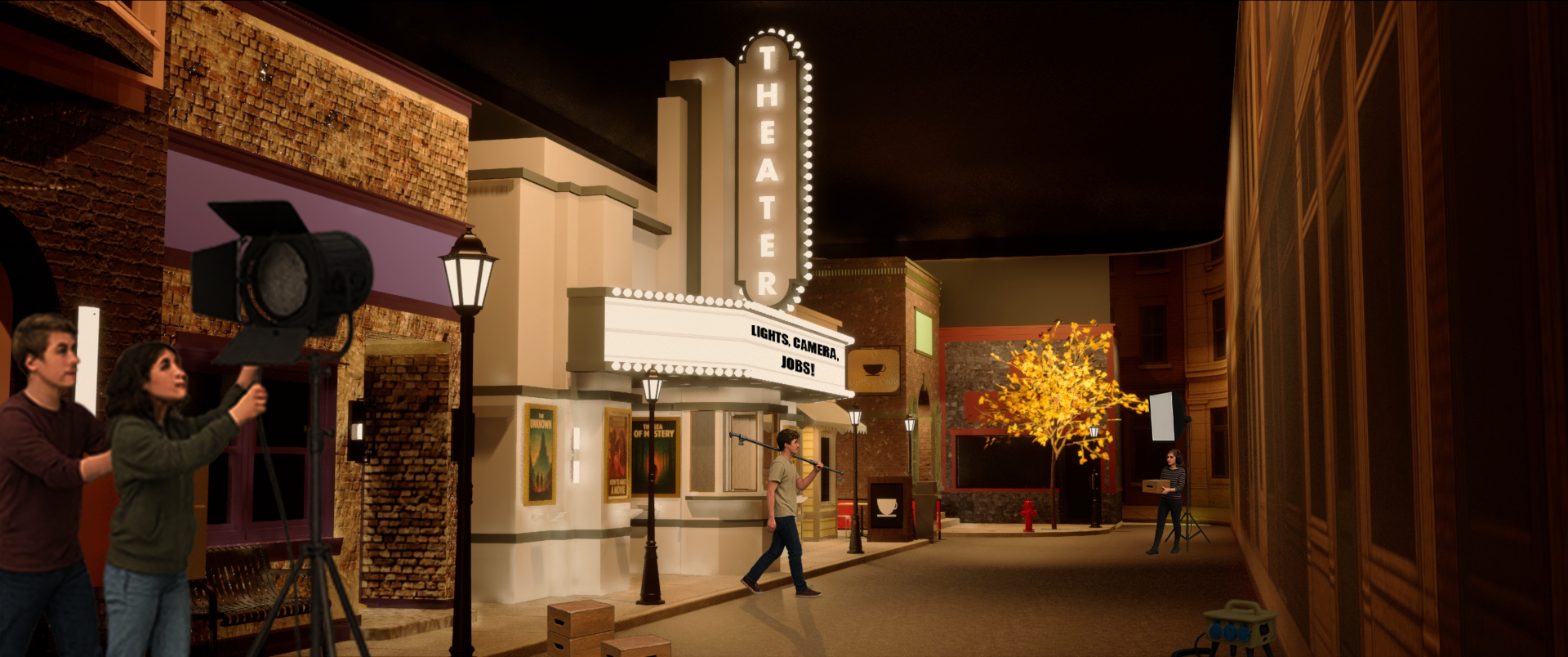 Georgia Film Academy Interior Back Lot - Main Street Concept